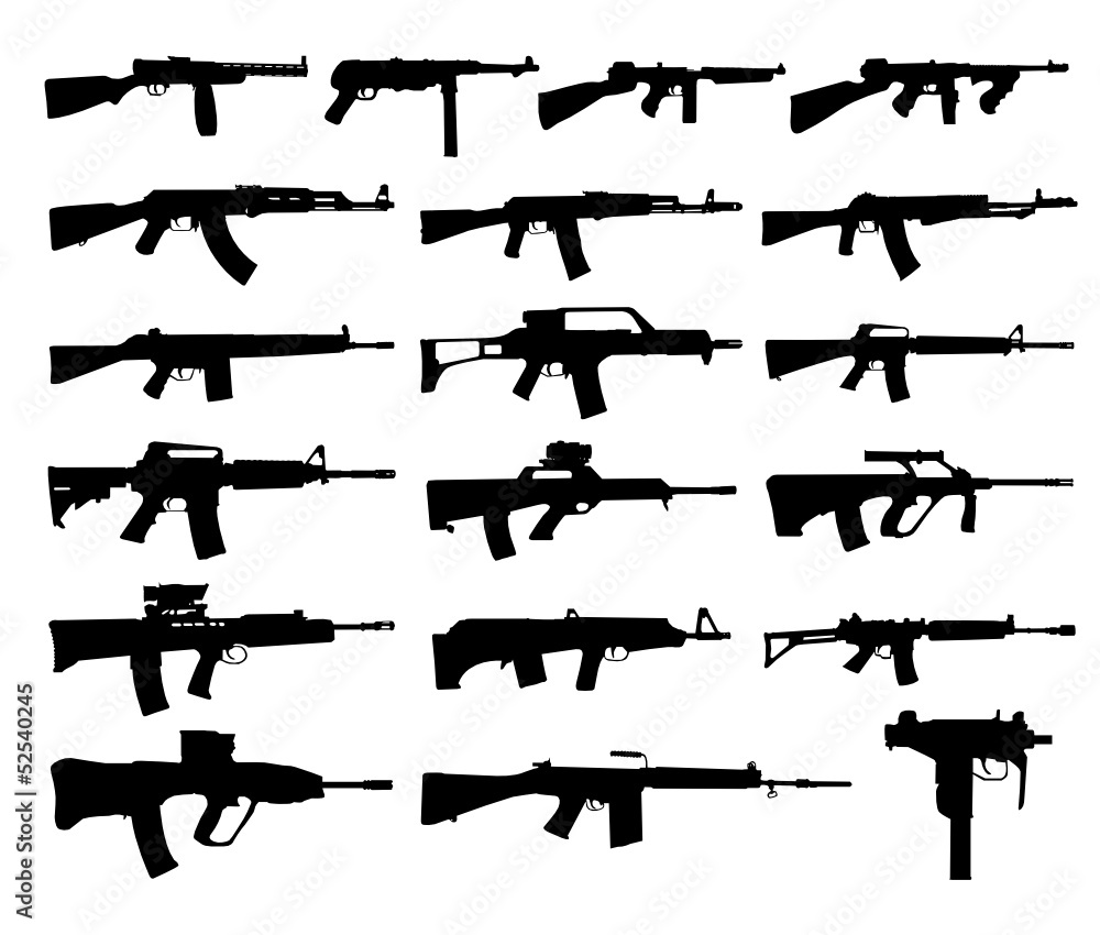 Guns silhouettes Guns silhouettes