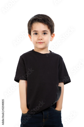 Male child in studio