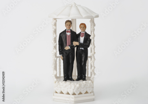 Male wedding couple topper