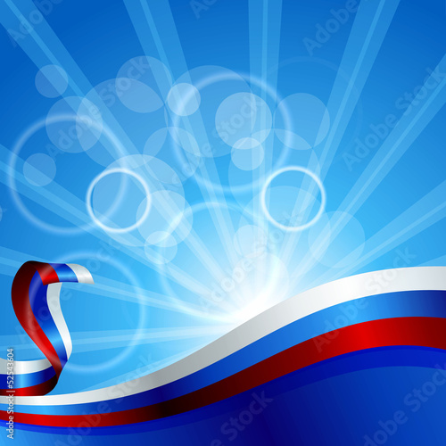 Яркий фон с лентоы в виде флага