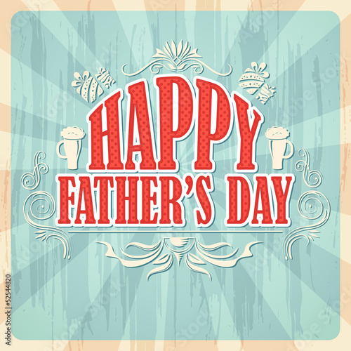vector illustration of Happy Father's Day Background