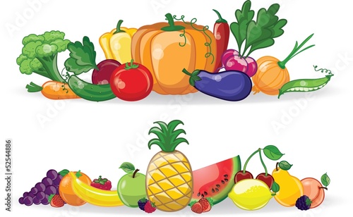 Мультфильм овощи и фрукты