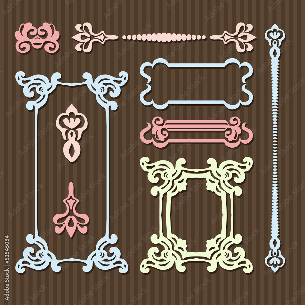 Typography Style Frame typographic vintage frames Stock Vector | Adobe Stock