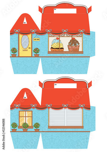 Cupcake box template