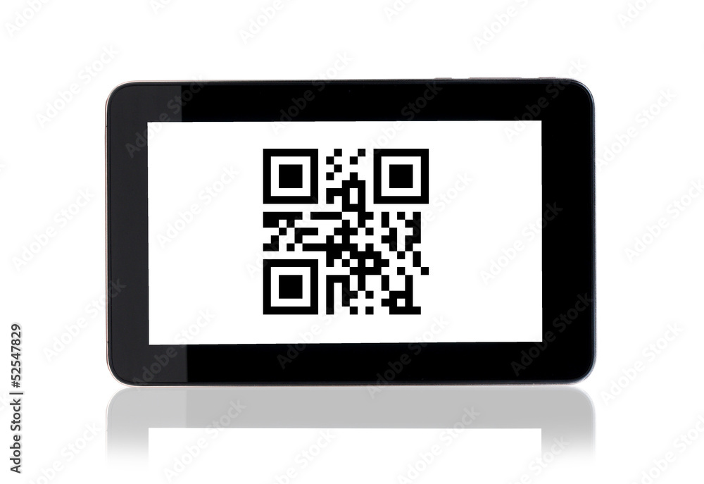Tablet mit QR Tablet mit QR