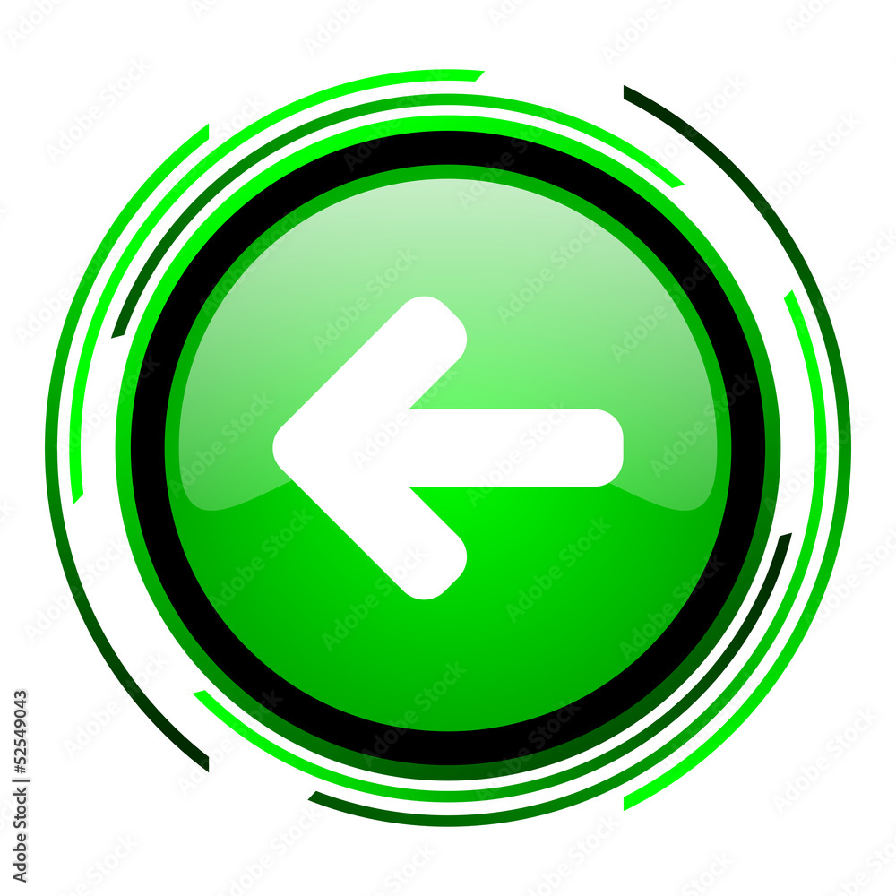 arrow left green circle glossy icon arrow left green circle glossy icon