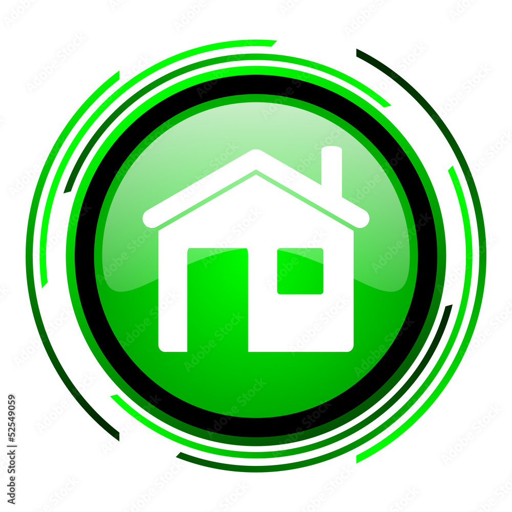 home green circle glossy icon home green circle glossy icon