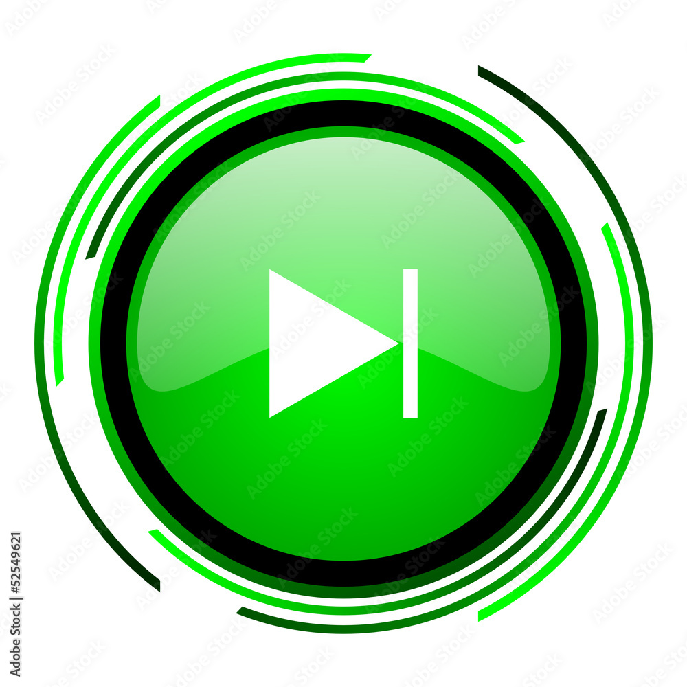 next green circle glossy icon next green circle glossy icon