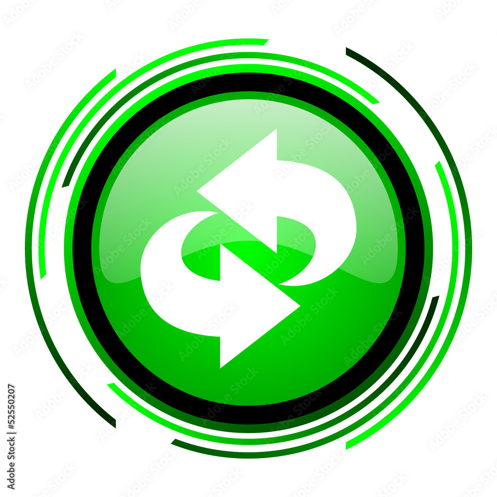 rotate green circle glossy icon rotate green circle glossy icon