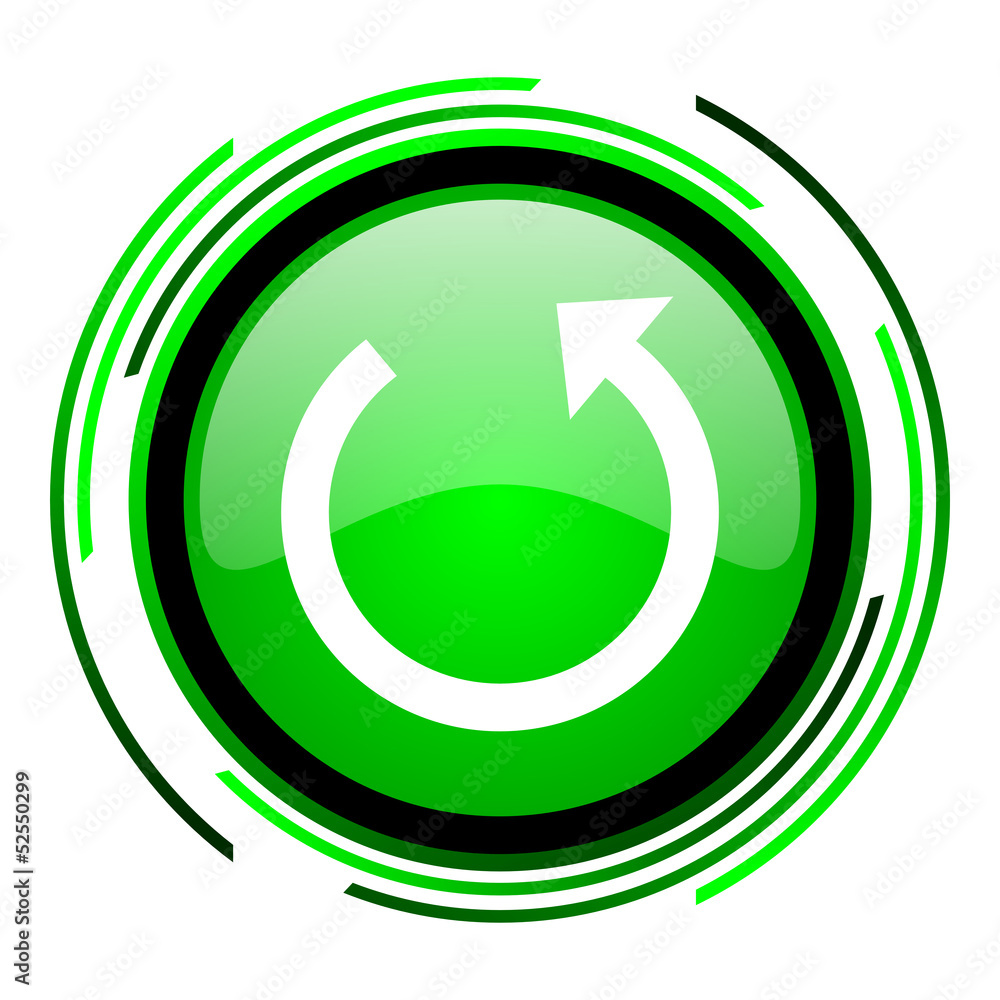 rotate green circle glossy icon rotate green circle glossy icon
