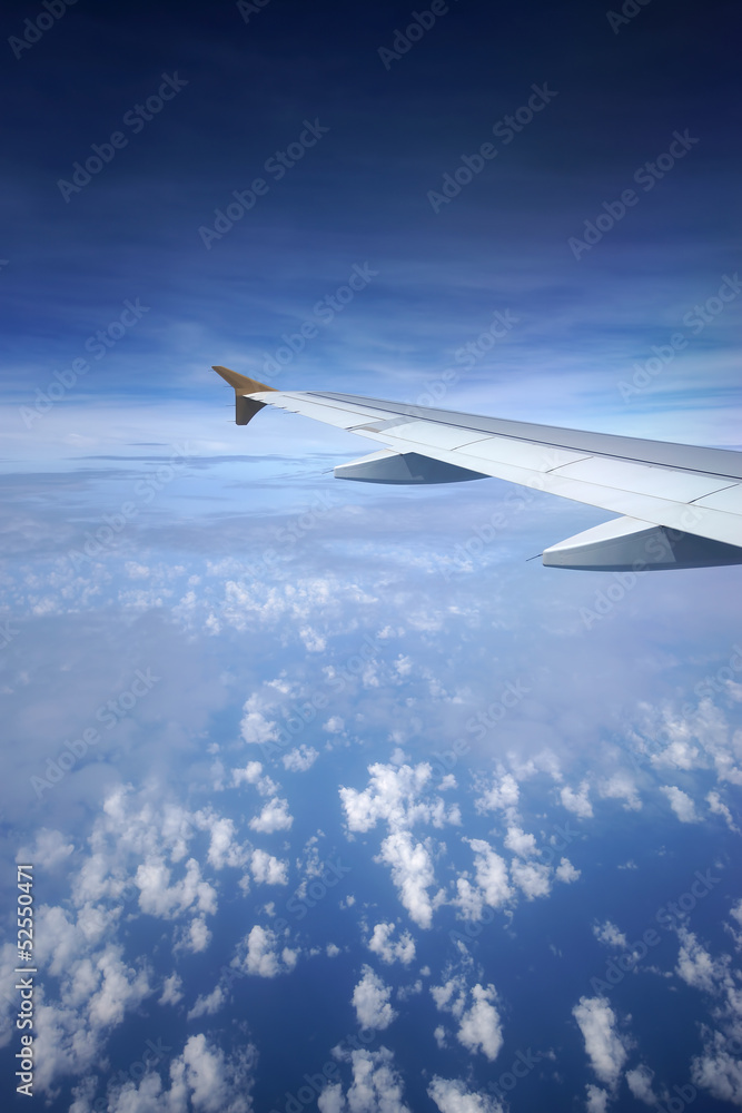 Airplane Wing In Flight Airplane Wing In Flight