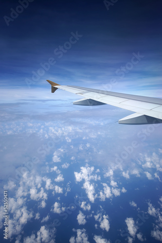 Airplane Wing In Flight