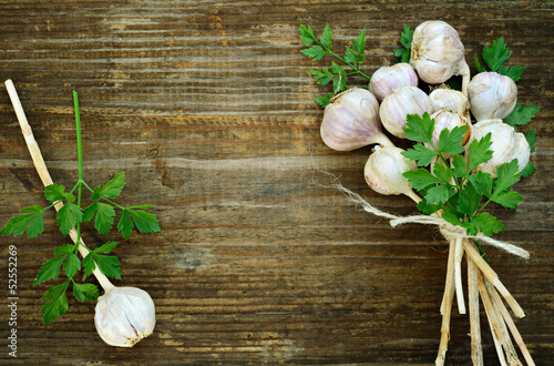 Garlic and parsley