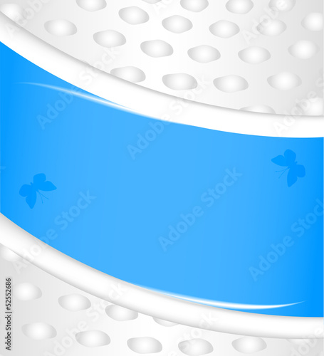 Abstract background in white and blue colors