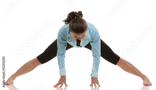 fitness woman stretching