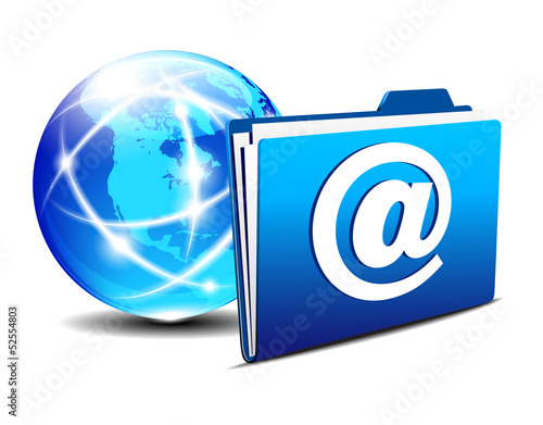 email folder and communication Internet World America