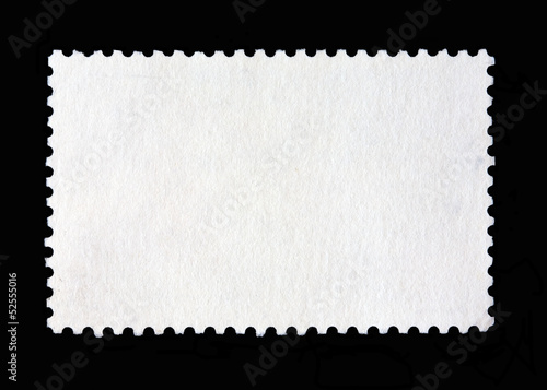 Blank postage stamp