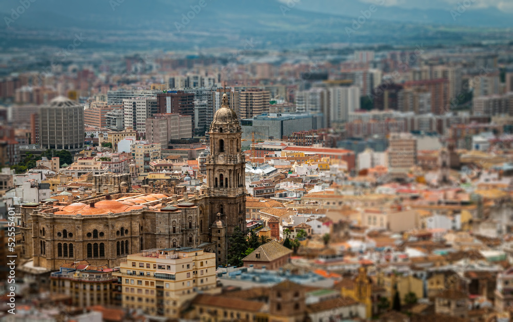 197- cathedral of malaga aerial view
