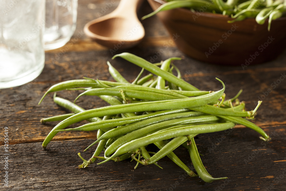 Fresh Organic Raw French Green Beans Fresh Organic Raw French Green Beans