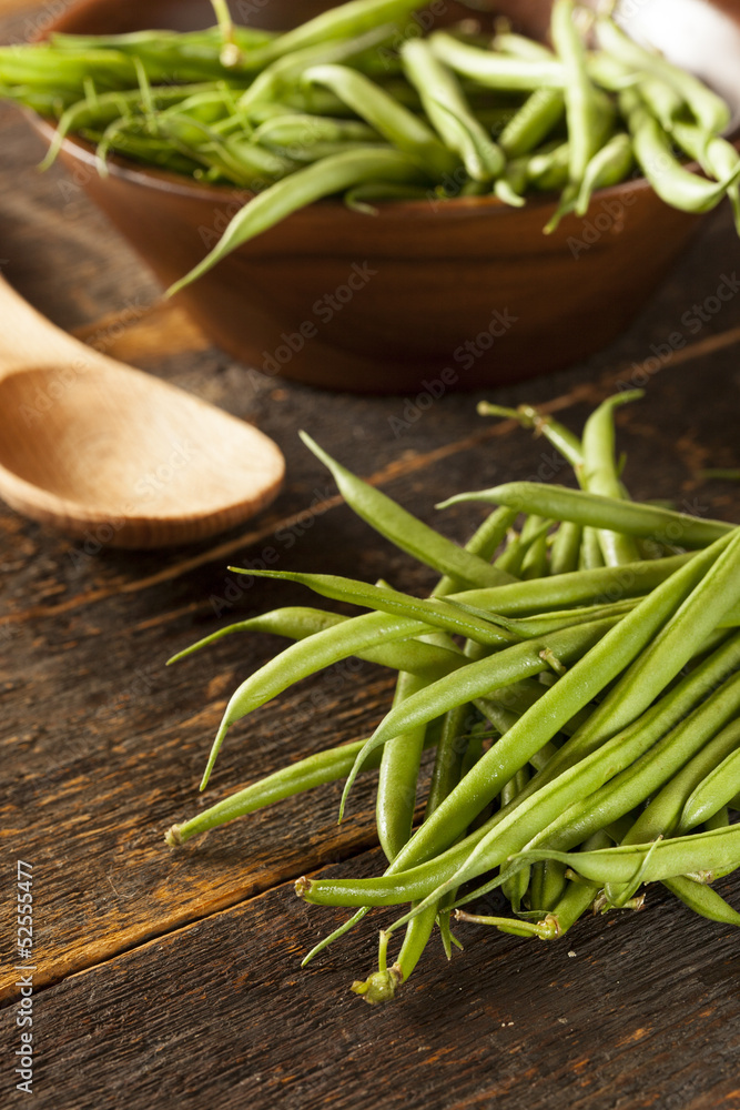Fresh Organic Raw French Green Beans Fresh Organic Raw French Green Beans