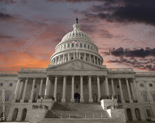 Dawn Sky over the United St...