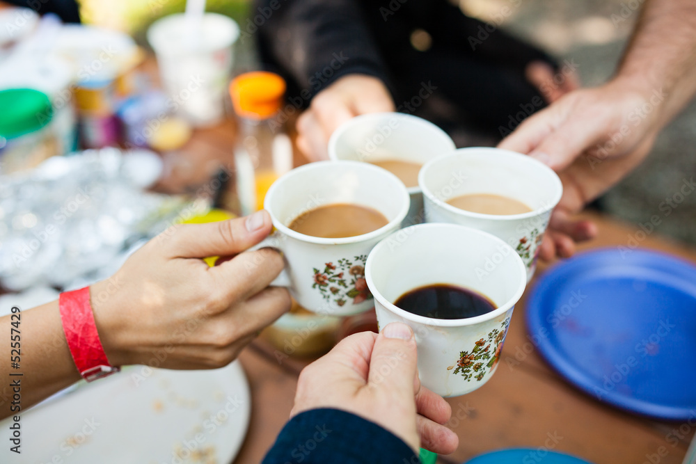 Coffee toast in the morning Coffee toast in the morning