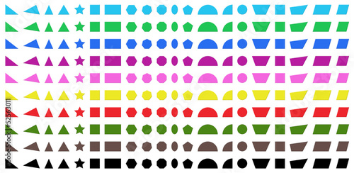 Different shapes