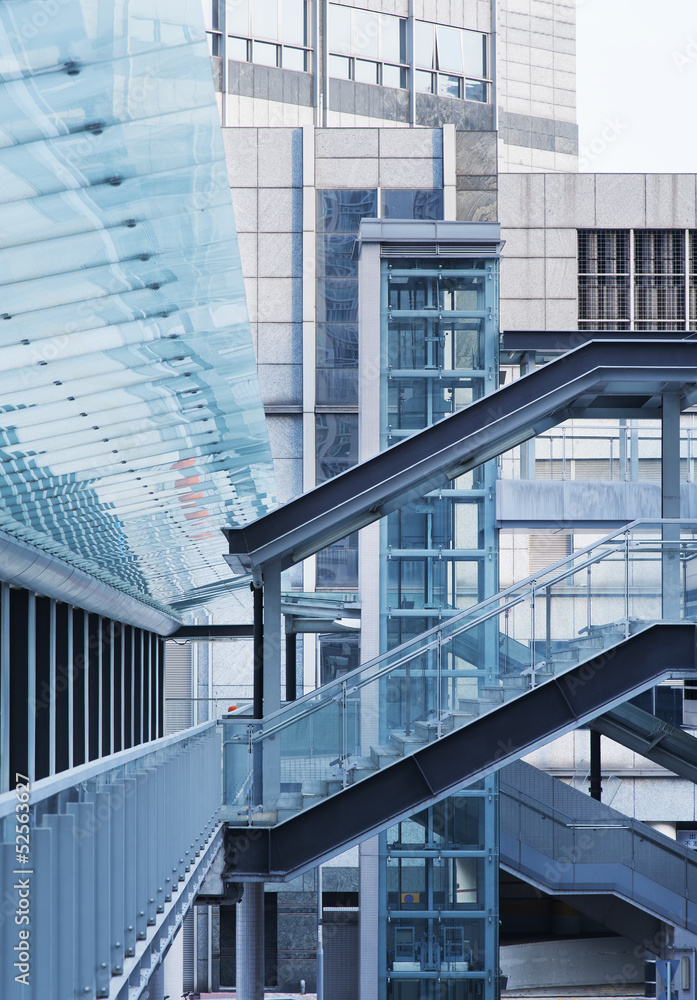 Fototapeta premium Foot Bridge and staircase