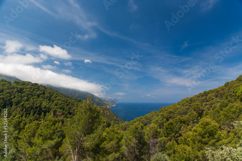Mallorca island Spain Mediterranean view