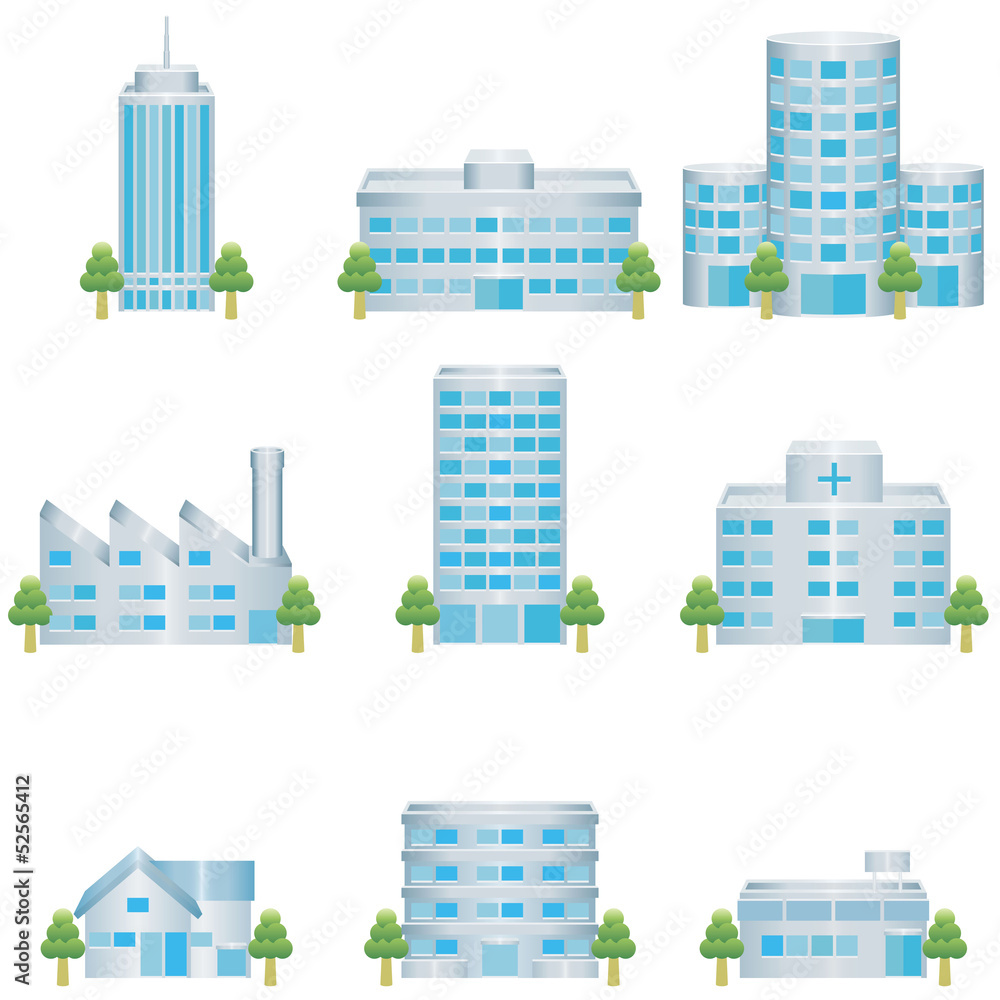 Obraz premium 建物 アイコン