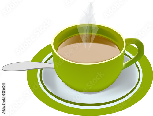 tè verde in tazza