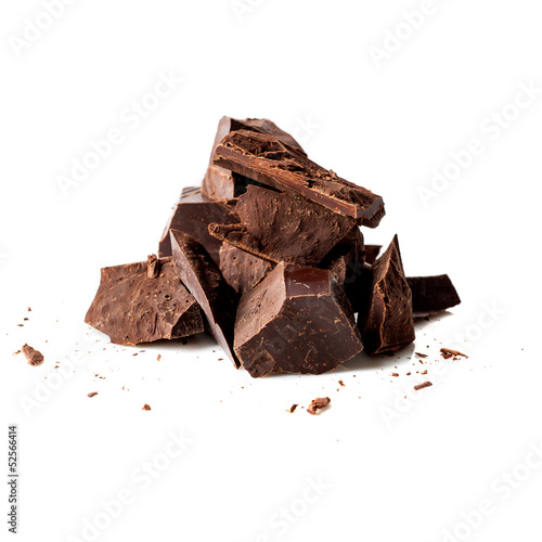 Dark chocolate pieces