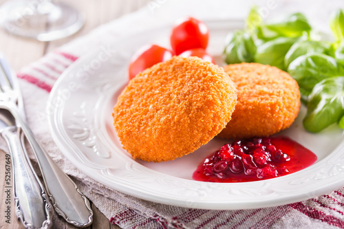 Camembert with jam