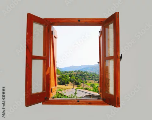 Fototapeta widoki na góry z okna