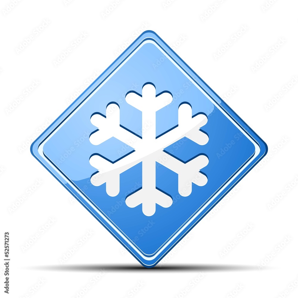 Obraz premium Cold Warning Sign
