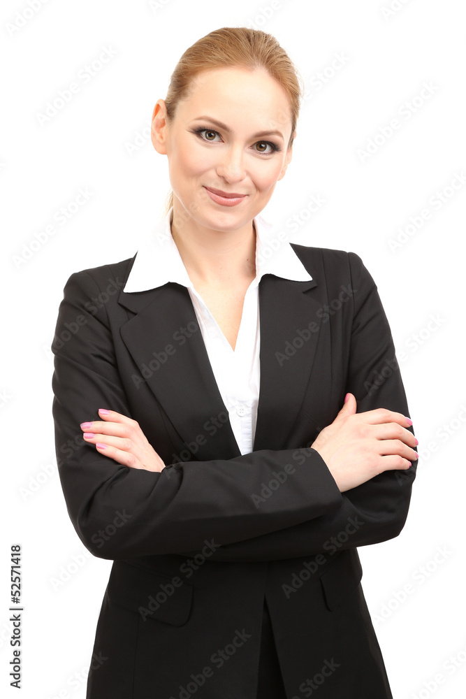 Portrait of teacher woman, isolated on white Portrait of teacher woman, isolated on white