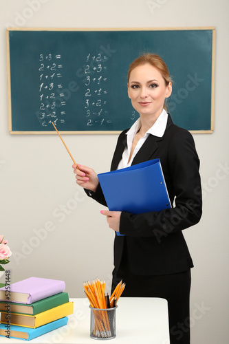 Portrait of teacher woman n...