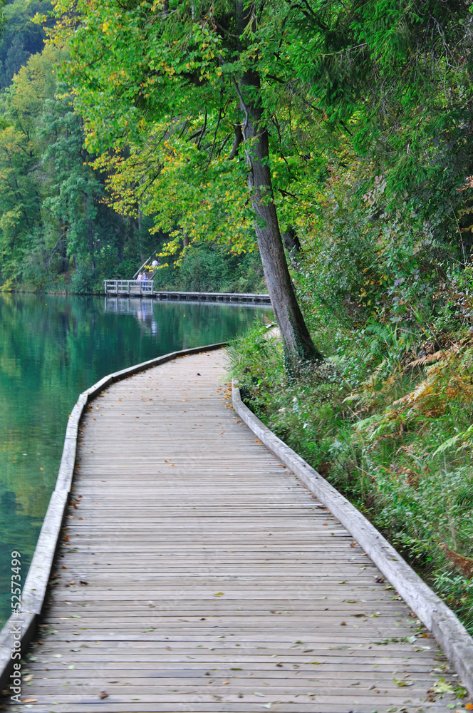 walking in Bled lake walking in Bled lake