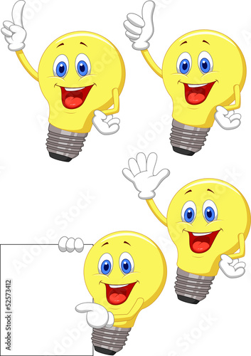 Cartoon light bulb