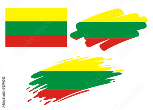 Brush Flags Lithuania