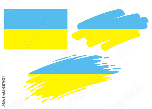 Brush Flags Ukraine