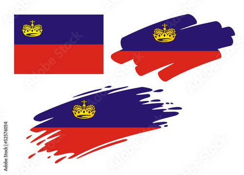 Brush Flags Liechtenstein