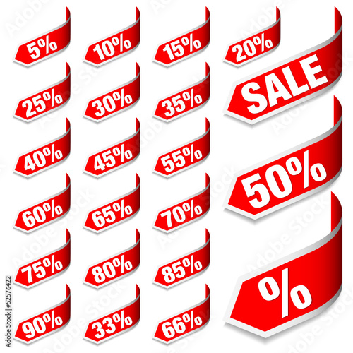Arrows Set "Sale" Red