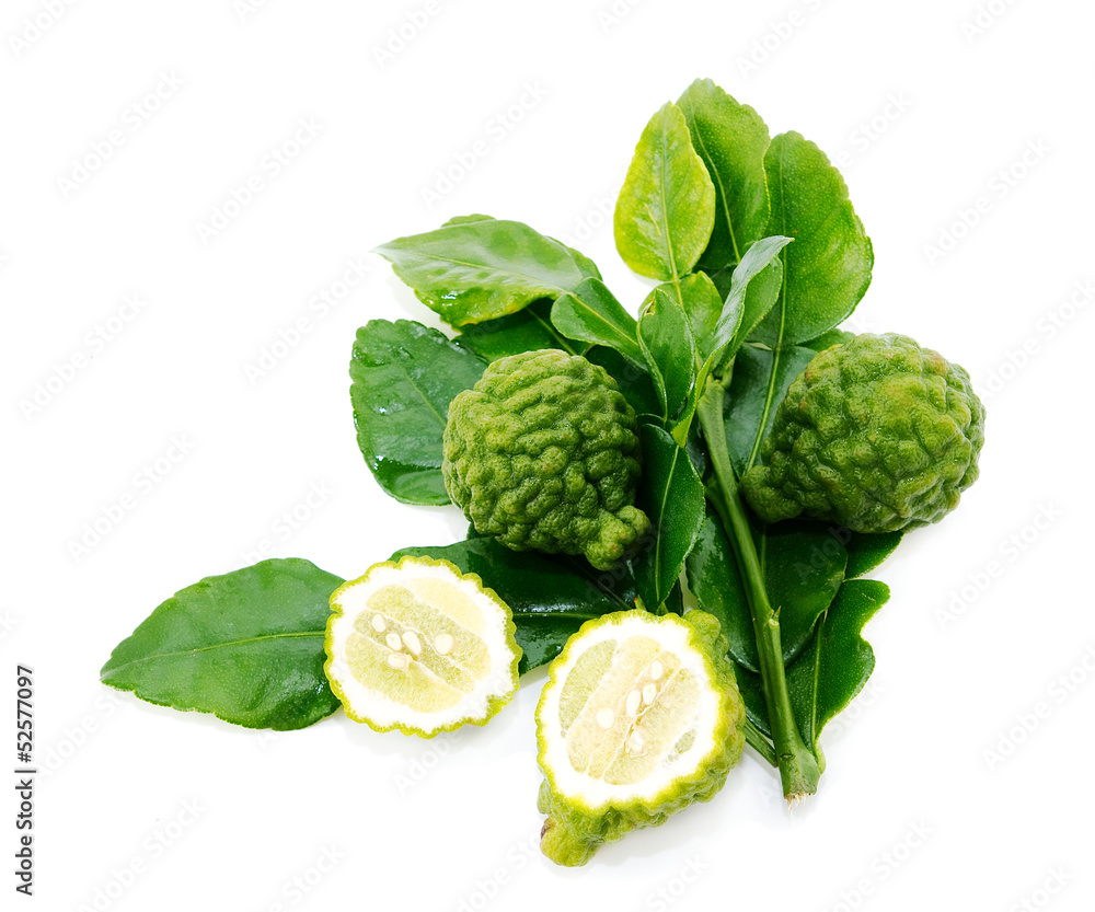 Fresh green lime. Kafir Fresh green lime. Kafir