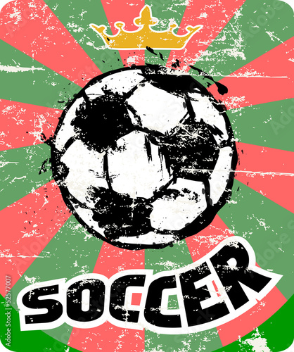 Soccer king of sports / football illustration