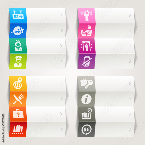 Rainbow - Airport and Travel icons / Navigation template