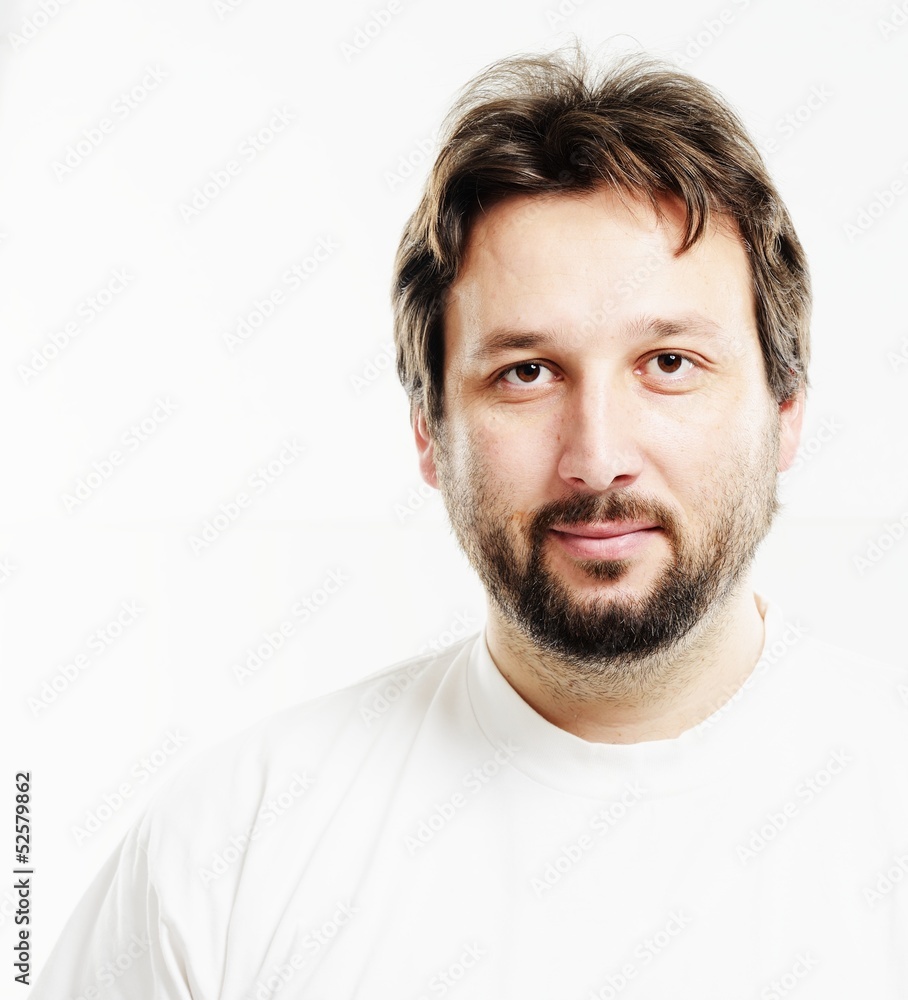 Fototapeta premium Handsome relaxed man with a beard