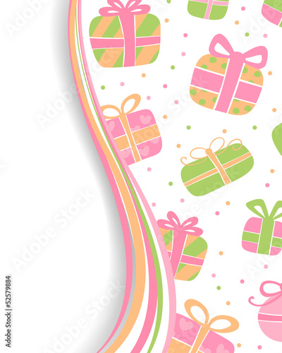 Vector Illustration of Colorful Abstract Gift Boxes