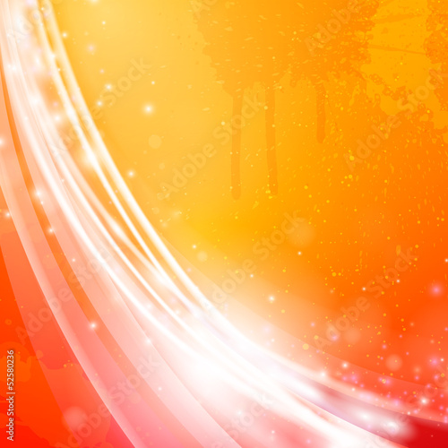Vector Illustration of an Abstract Orange Background