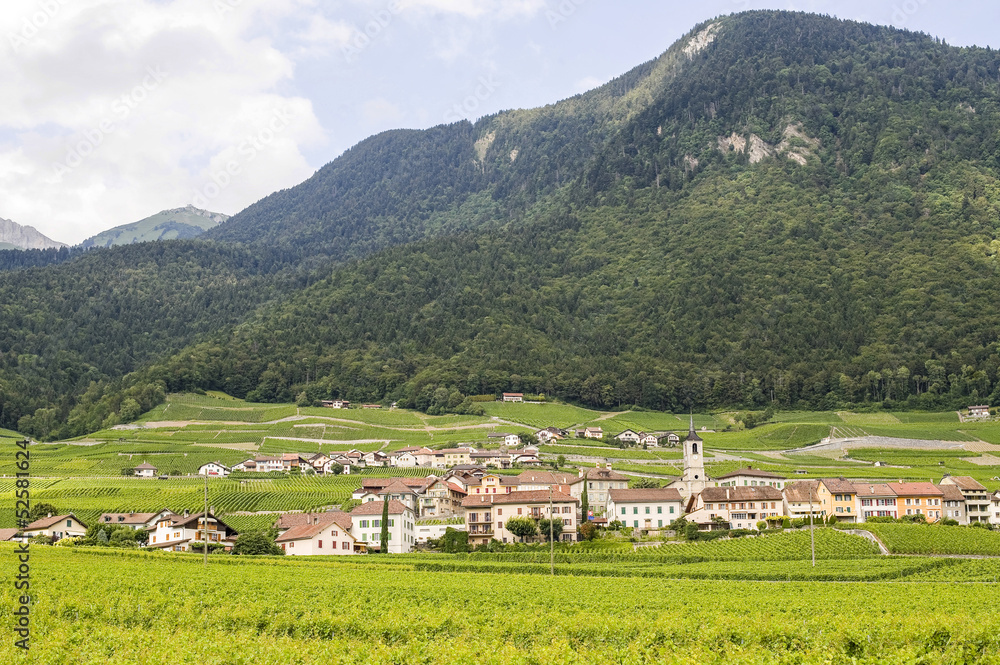 Village in Valais (Switzerland)